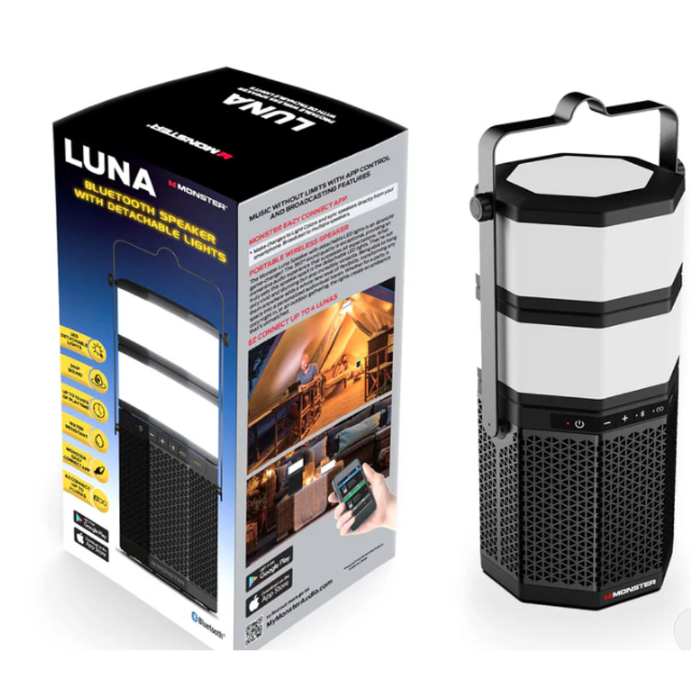 Monster 990334657 Luna Portable Speaker, Black